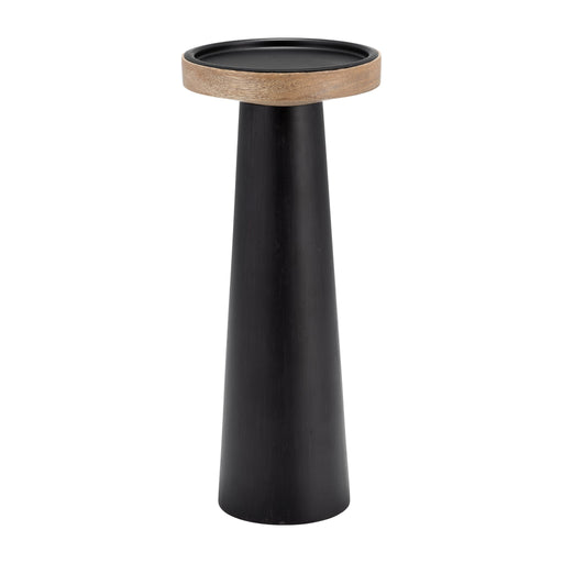 wood-12-flat-candle-holder-stand-black-natural-1