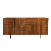 wood-4-door-fluteboard-cabinet-brown-2