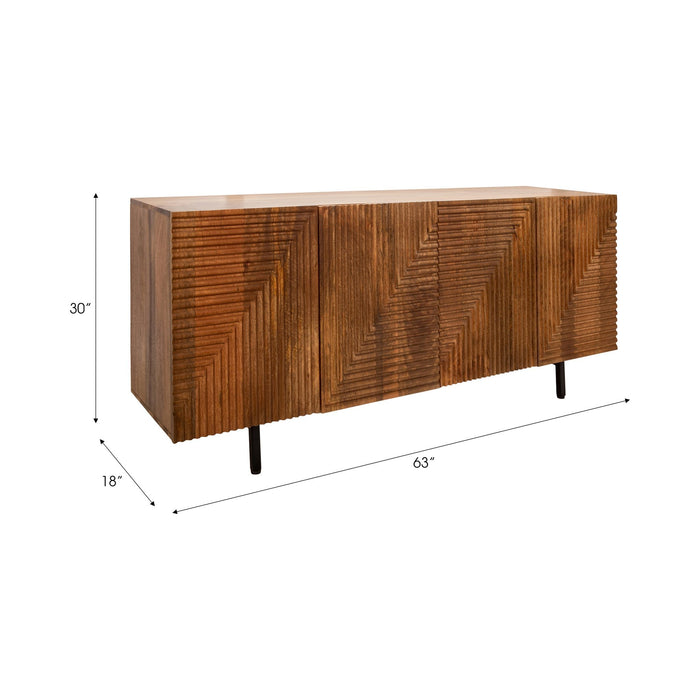 wood-4-door-fluteboard-cabinet-brown-3