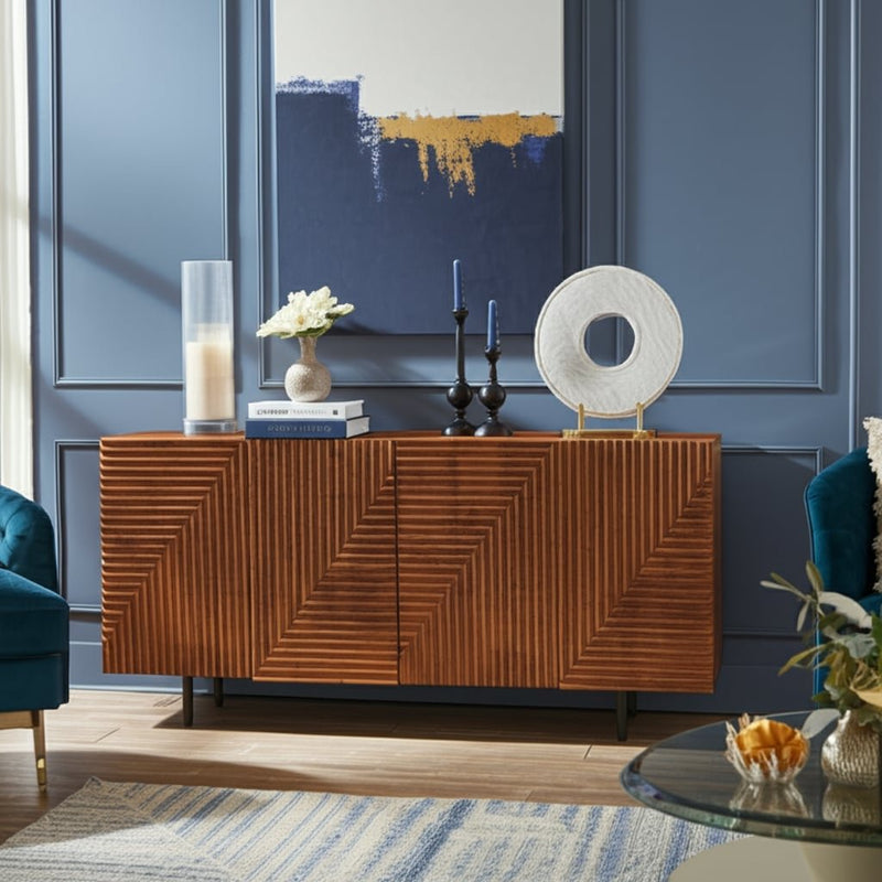 wood-4-door-fluteboard-cabinet-brown-8