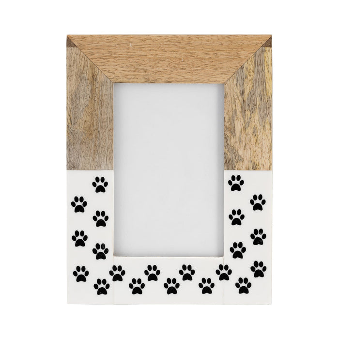 wood-4x6-dog-paws-photo-frame-white-1