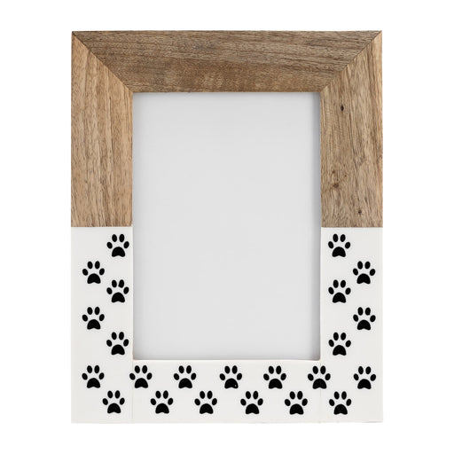 wood-5x7-dog-paws-photo-frame-white-1