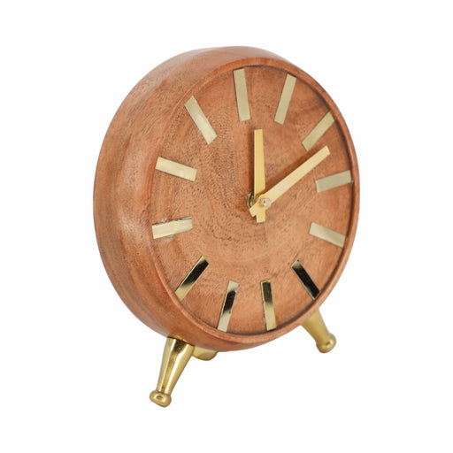wood-7-gold-table-clock-brown-2
