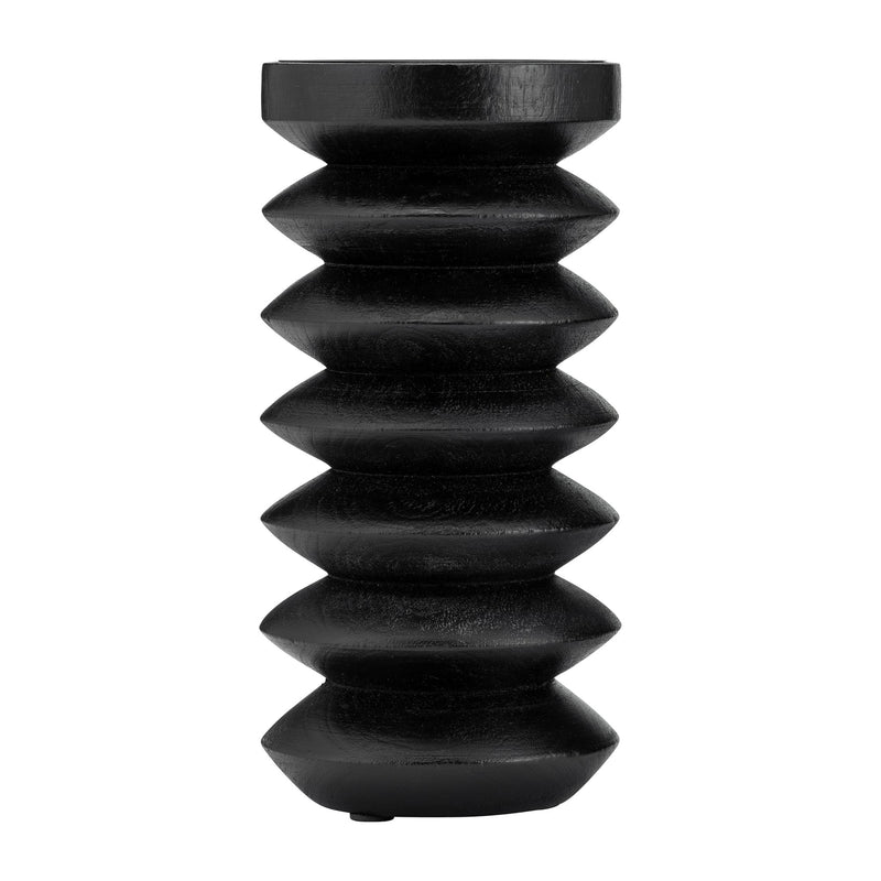 wood-8-h-accordion-candle-holder-black-1