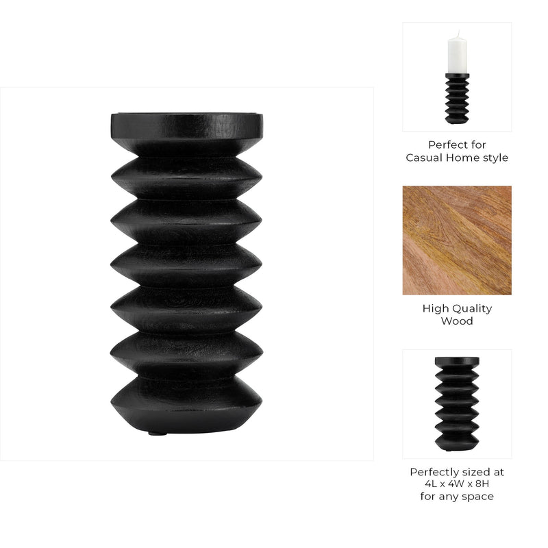 wood-8-h-accordion-candle-holder-black-8
