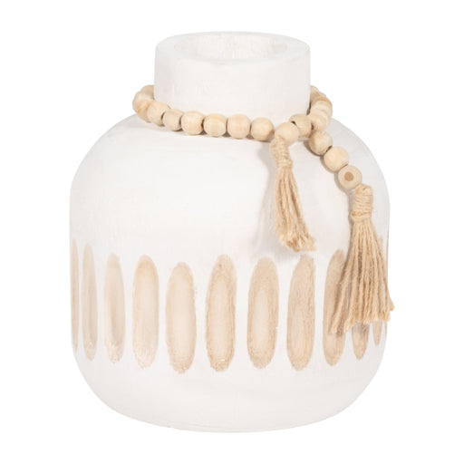 wood-8-round-ridged-vase-w-tassels-white-2