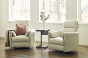 Parker Living Radius - Florence Ivory - Powered By Freemotion Cordless Power Swivel Glider Recliner Two Pack