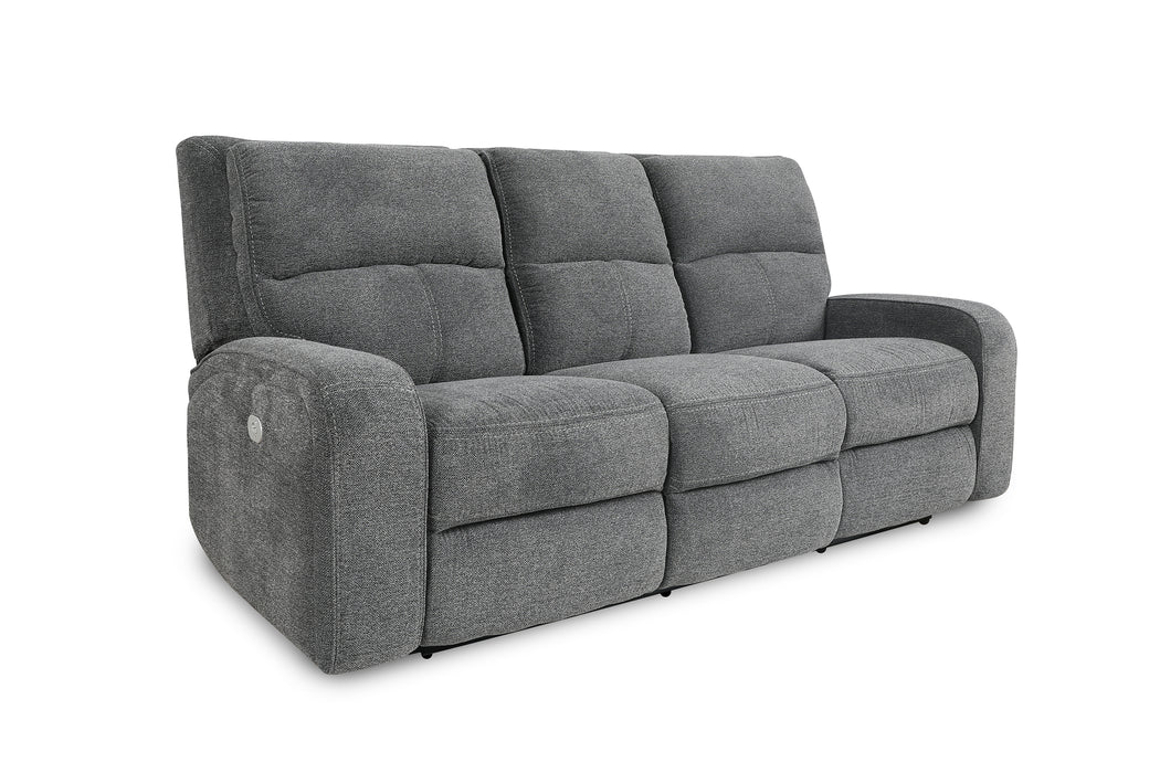 Parker Living Polaris - Bizmark Grey Power Reclining Sofa and Loveseat