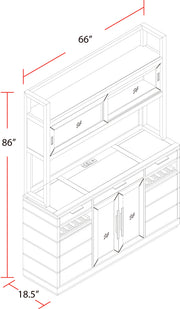 Parker House Pure Modern Dining Buffet Server