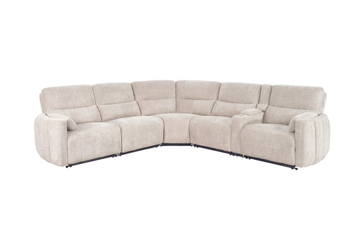 Parker Living Modesto - Buttercream 6 Piece Modular Power Reclining Sectional with Power Adjustable Headrests
