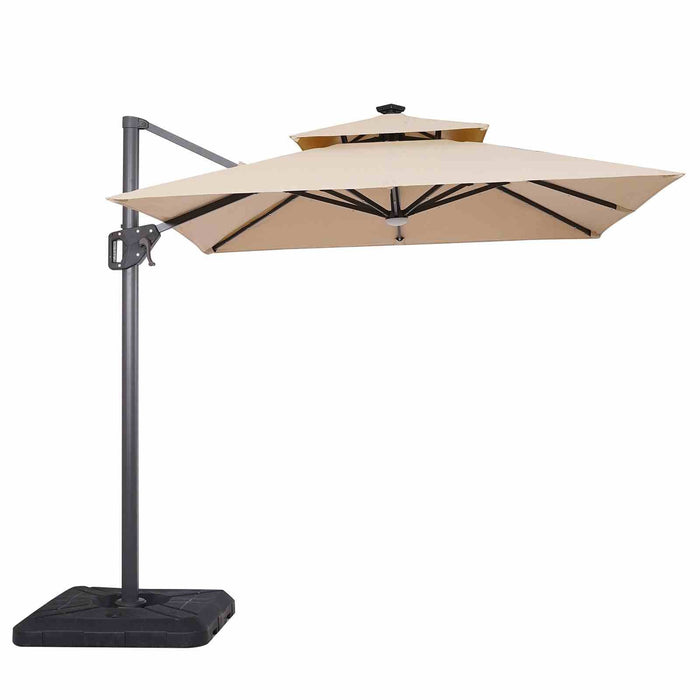 xico-8-sq-umbrella-double-top-led-light-control-tan-base-2