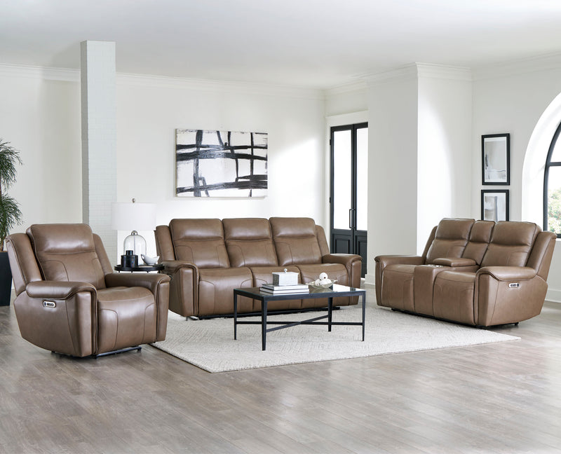 Parker Living Atlantis - Smooth Latte Power Reclining Zero Gravity Console Loveseat