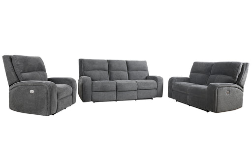 Parker Living Polaris - Bizmark Grey Power Reclining Sofa Loveseat and Recliner