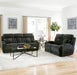Parker Living Dalton - Lucky Charcoal Power Reclining Sofa and Loveseat