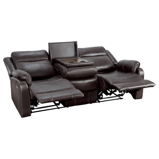 yerba-dark-brown-double-lay-flat-reclining-sofa-with-center-drop-down-cup-holders-2
