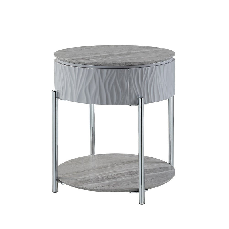 yukino-gray-high-gloss-chrome-end-table-2