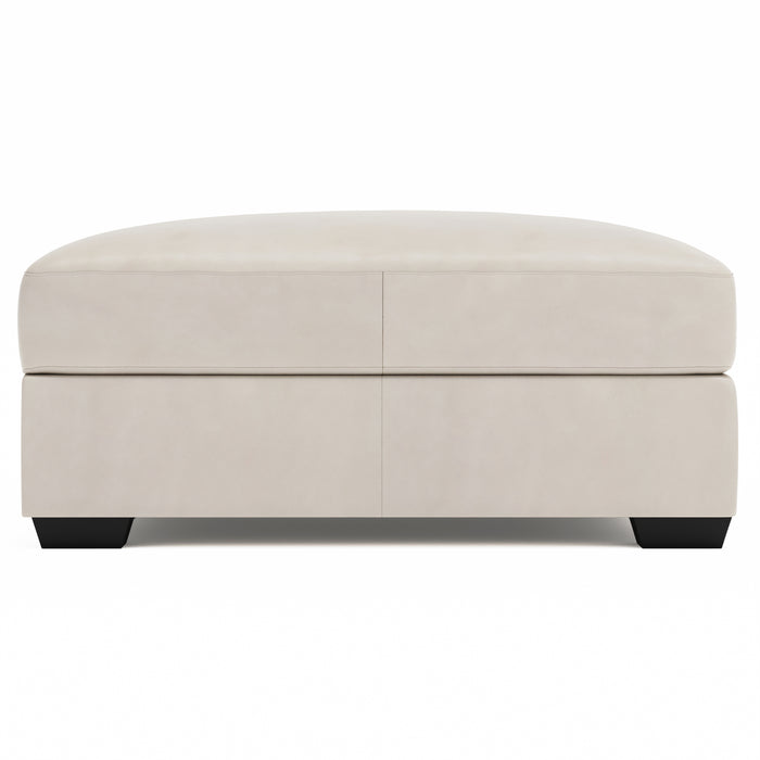 Dawkins Leather Ottoman - Furniture City (CA)l