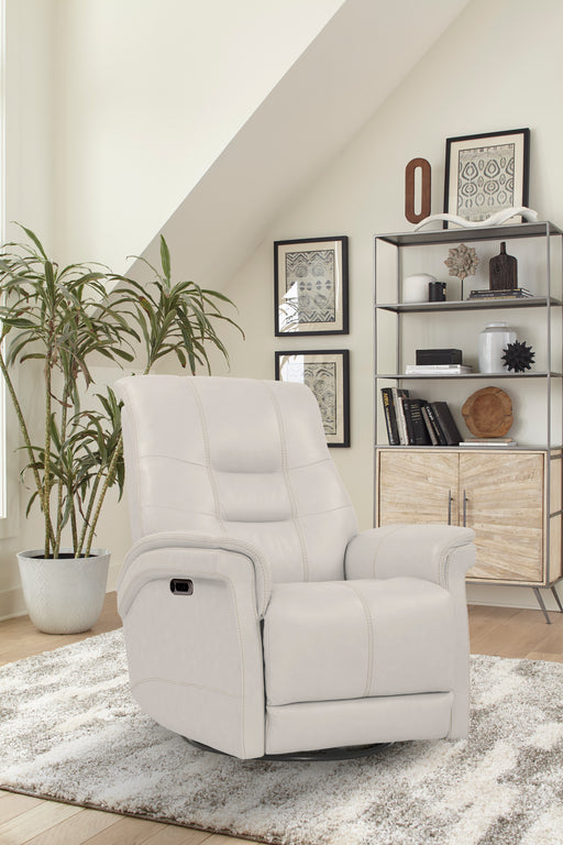 Parker Living Carnegie - Verona Ivory - Powered By Freemotion Cordless Power Swivel Glider Recliner