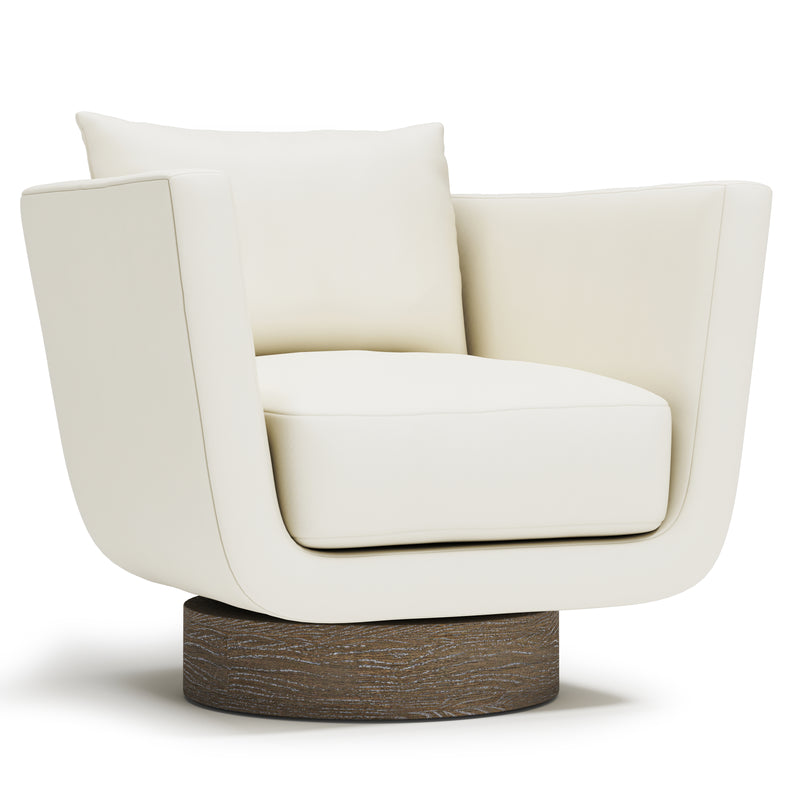 Gemma Leather Swivel Chair - Furniture City (CA)l