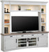 Parker House Americana Modern - Cotton 92 In. TV Console with Hutch and LED Lights