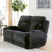 Parker Living Dalton - Lucky Charcoal Power Reclining Sofa and Loveseat