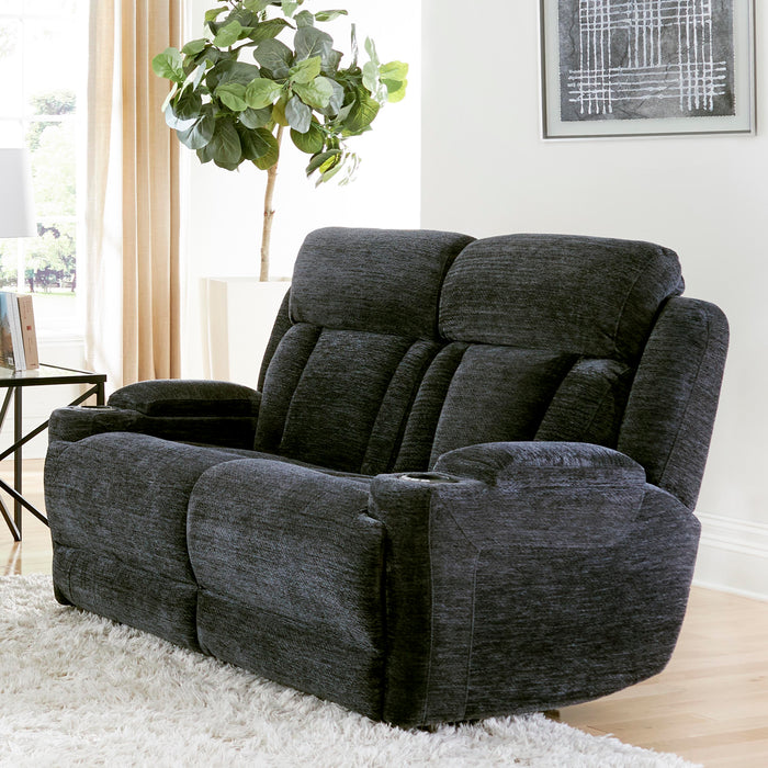 Parker Living Dalton - Lucky Charcoal Power Reclining Sofa Loveseat and Recliner