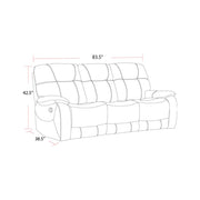Parker Living Cooper - Shadow Grey Triple Reclining Sofa