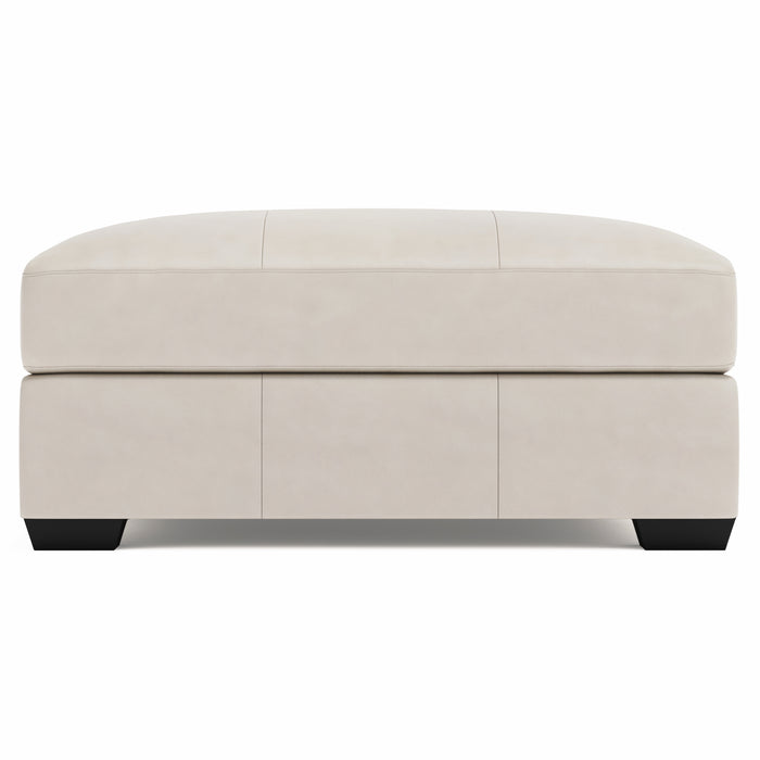 Dawkins Leather Ottoman - Furniture City (CA)l