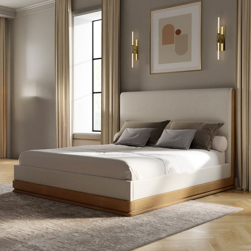 zoey-beige-fabric-oak-queen-bed-1