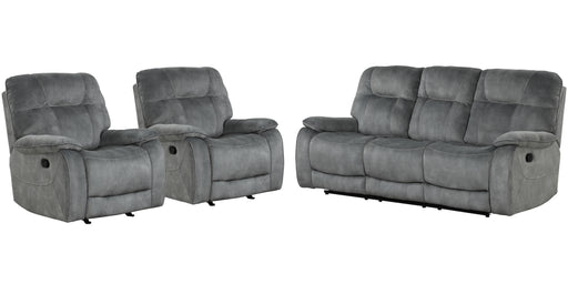 Parker Living Cooper - Shadow Grey Manual Glider Reclining Sofa and Two Recliners