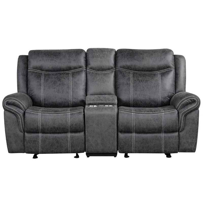 zubaida-dark-gray-polished-microfiber-power-motion-glider-loveseat-w-usb-port-3