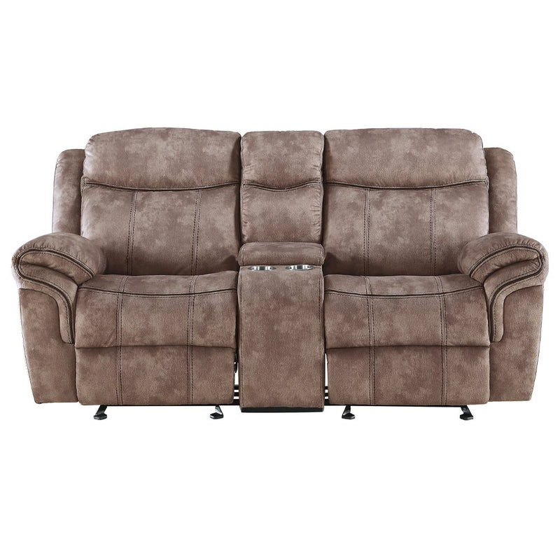 zubaida-two-tone-chocolate-velvet-motion-loveseat-console-w-usb-port-3