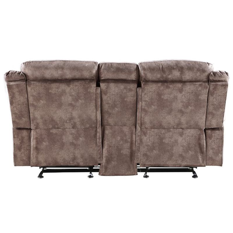 zubaida-two-tone-chocolate-velvet-motion-loveseat-console-w-usb-port-5
