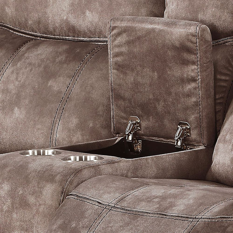 zubaida-two-tone-chocolate-velvet-motion-loveseat-console-w-usb-port-8