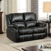 zuriel-black-leatherette-motion-loveseat-1