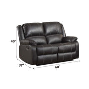 zuriel-black-leatherette-motion-loveseat-4