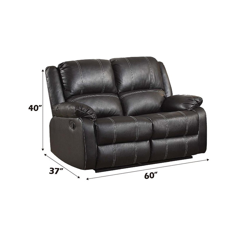 zuriel-black-leatherette-motion-loveseat-4