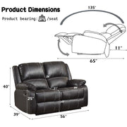 zuriel-black-leatherette-motion-loveseat-6