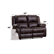 zuriel-brown-leatherette-motion-loveseat-4
