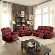 zuriel-red-leatherette-motion-loveseat-3