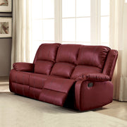 zuriel-red-leatherette-motion-sofa-1