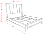 Parker House Pure Modern Bedroom Queen Panel Bed