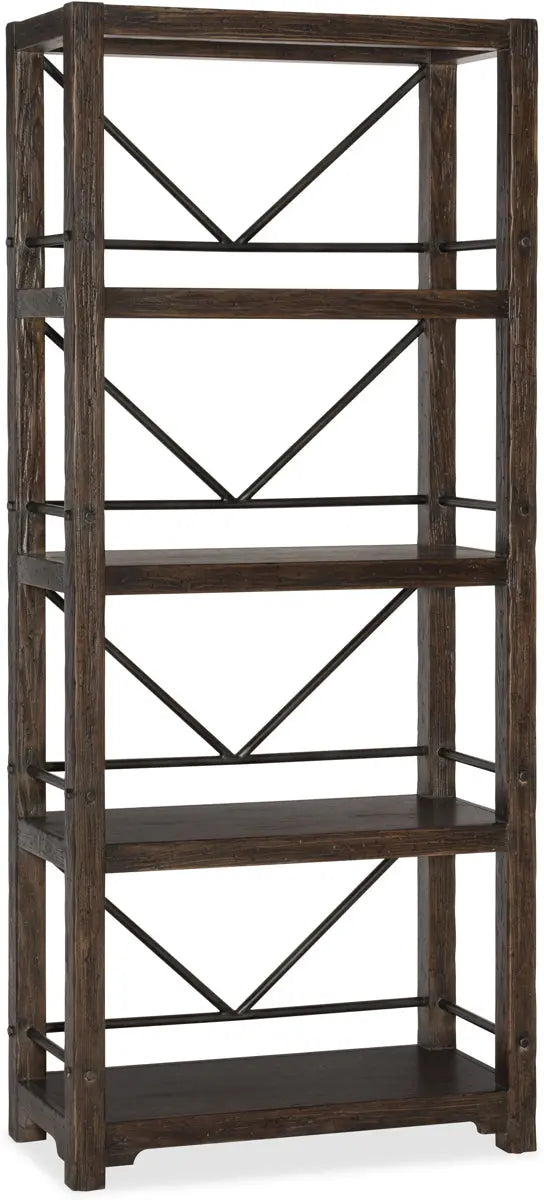 Hooker Furniture Roslyn County Etagere in Dark Walnut Furniture City