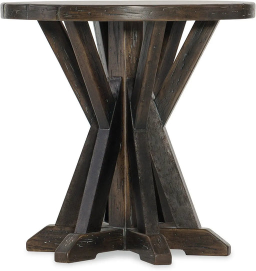 Hooker Furniture Roslyn County Round Lamp Table in Dark Walnut 1618-80114-MWD Furniture City