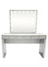 Diva Silver Crystal Large Vanity Table + Mirror with Storage and Bluetooth By Furniture City Vanities Diva By Furniture City Furniture City (CA)l