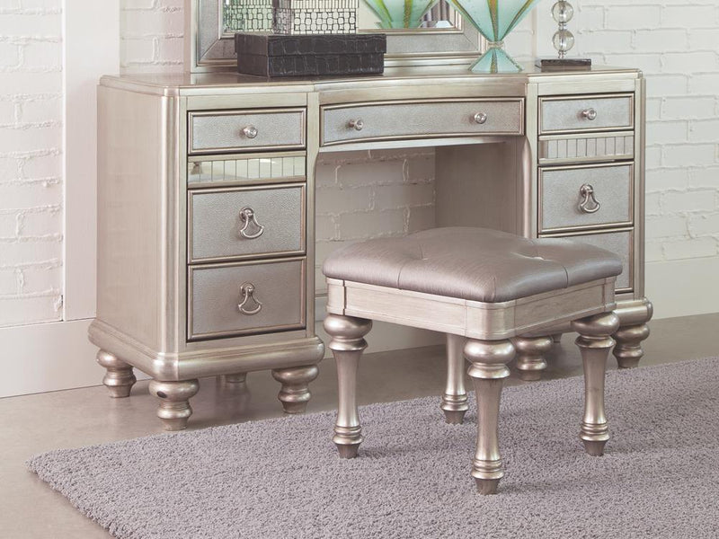Bling Game Seven-Drawer Vanity Desk Vanity Desk Furniture City Furniture City (CA)l