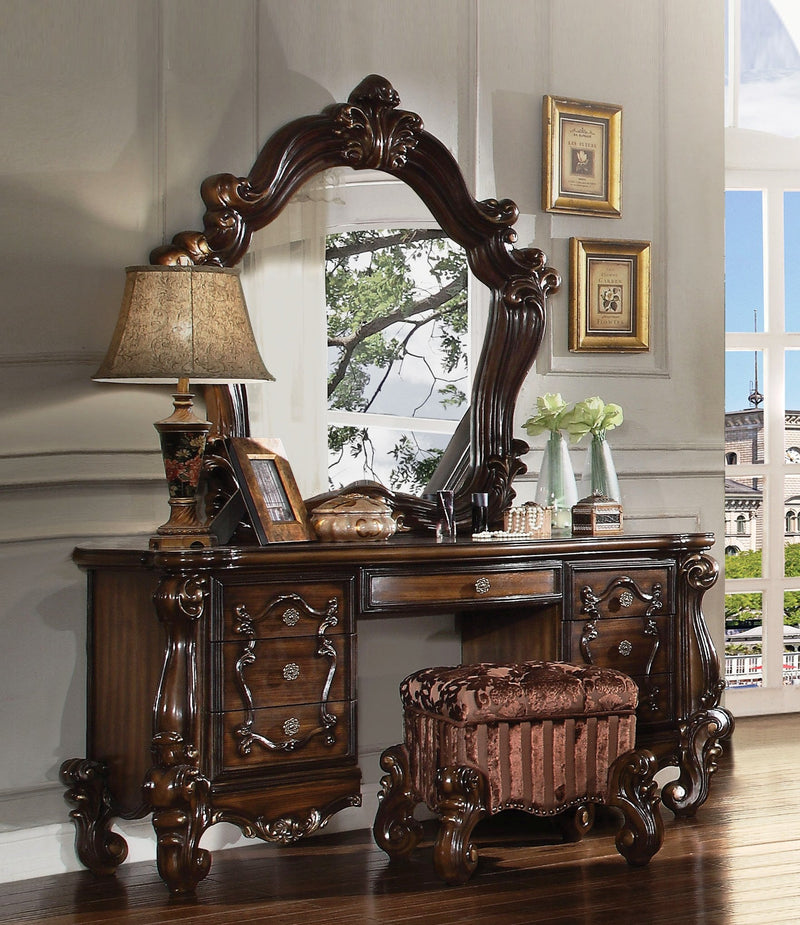 Versailles Cherry Oak Vanity Desk Vanity Furniture City Furniture City (CA)l