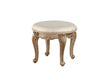 Orianne Champagne PU & Antique Gold Vanity Stool Vanity Furniture City Furniture City (CA)l