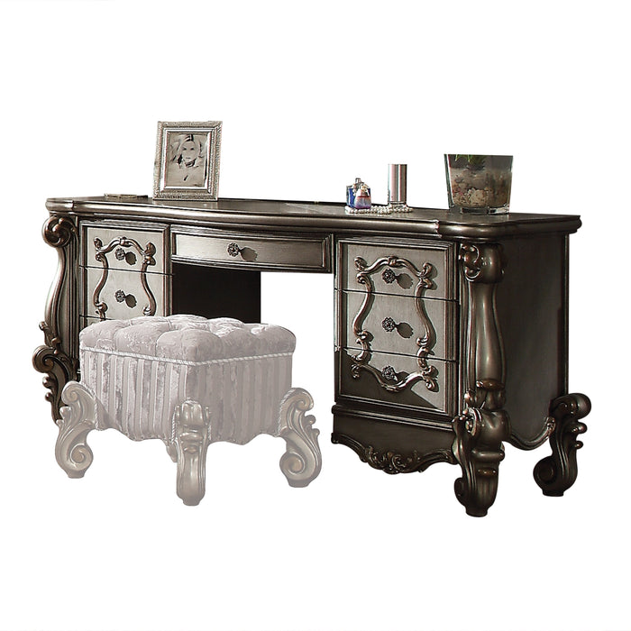 Versailles Antique Platinum Vanity Desk Vanity Furniture City Furniture City (CA)l
