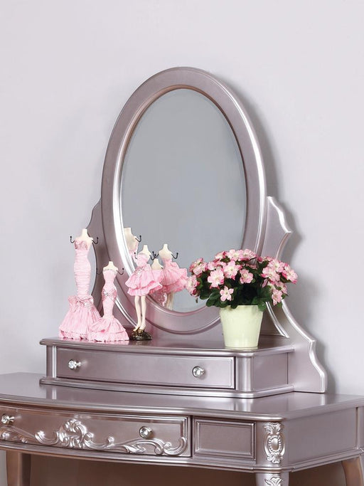 Caroline Metallic Lilac Vanity Mirror Vanity Mirror Furniture City Furniture City (CA)l
